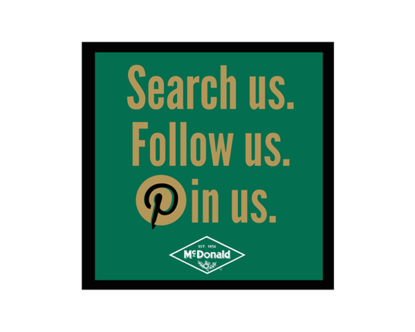 Search us. Follow us. Pin us.
